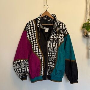 Vintage Patchwork Nylon Coat